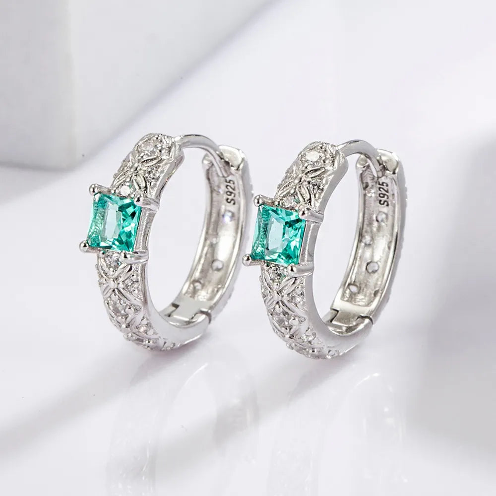 Boucles d’Oreilles Élégance Quotidienne – Argent 925 Plaqué Platine