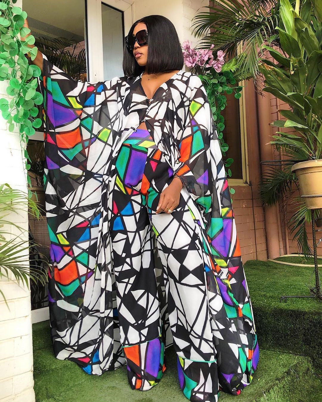 LAYANA – Ensemble Fluide Deux Pièces Chiffon
