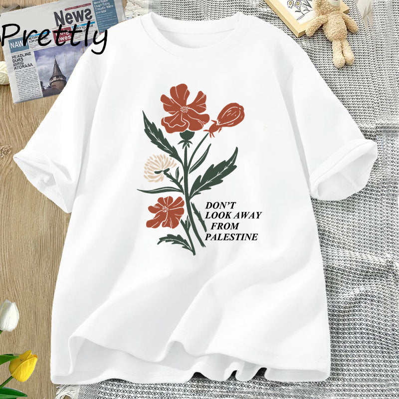 T-shirt Résistance Fleurie