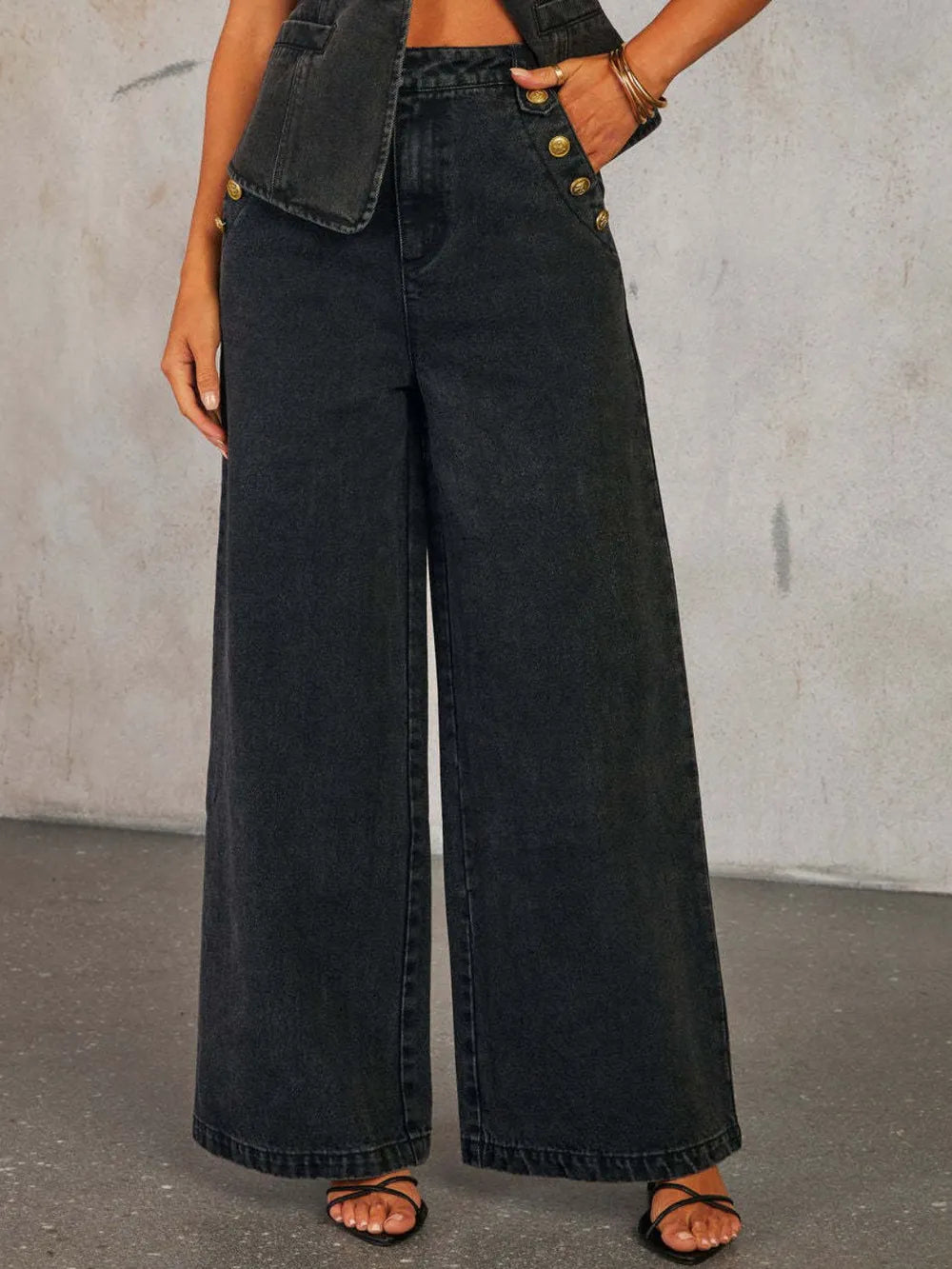 IRINA – Jean Taille Haute Coupe Large