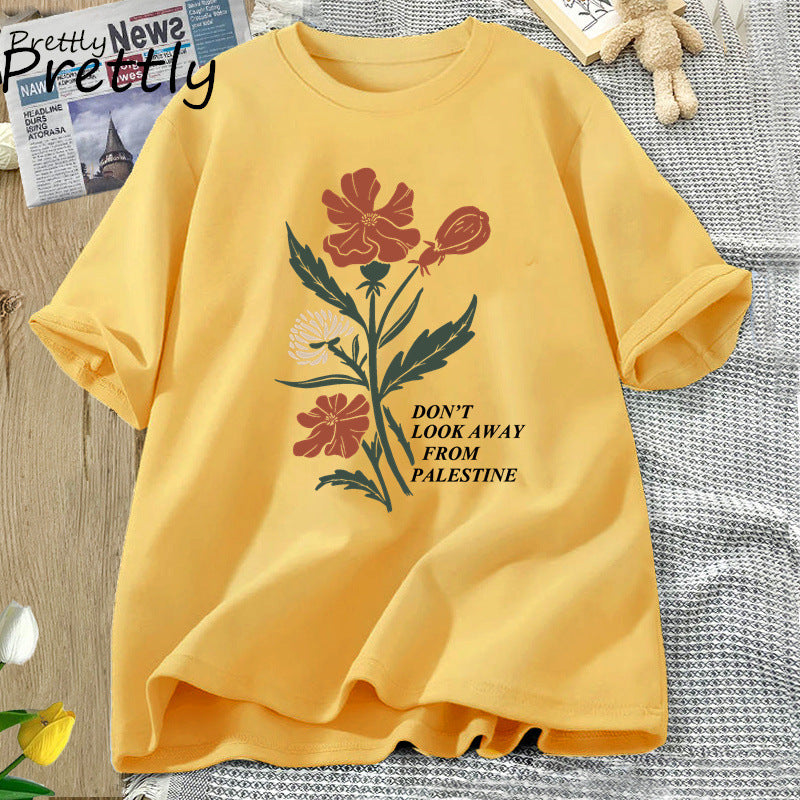 T-shirt Résistance Fleurie