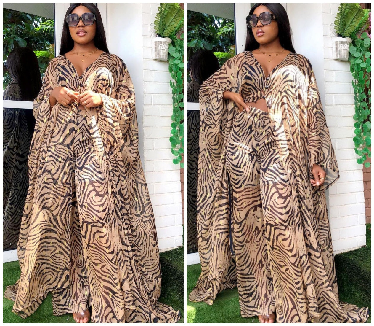 LAYANA – Ensemble Fluide Deux Pièces Chiffon
