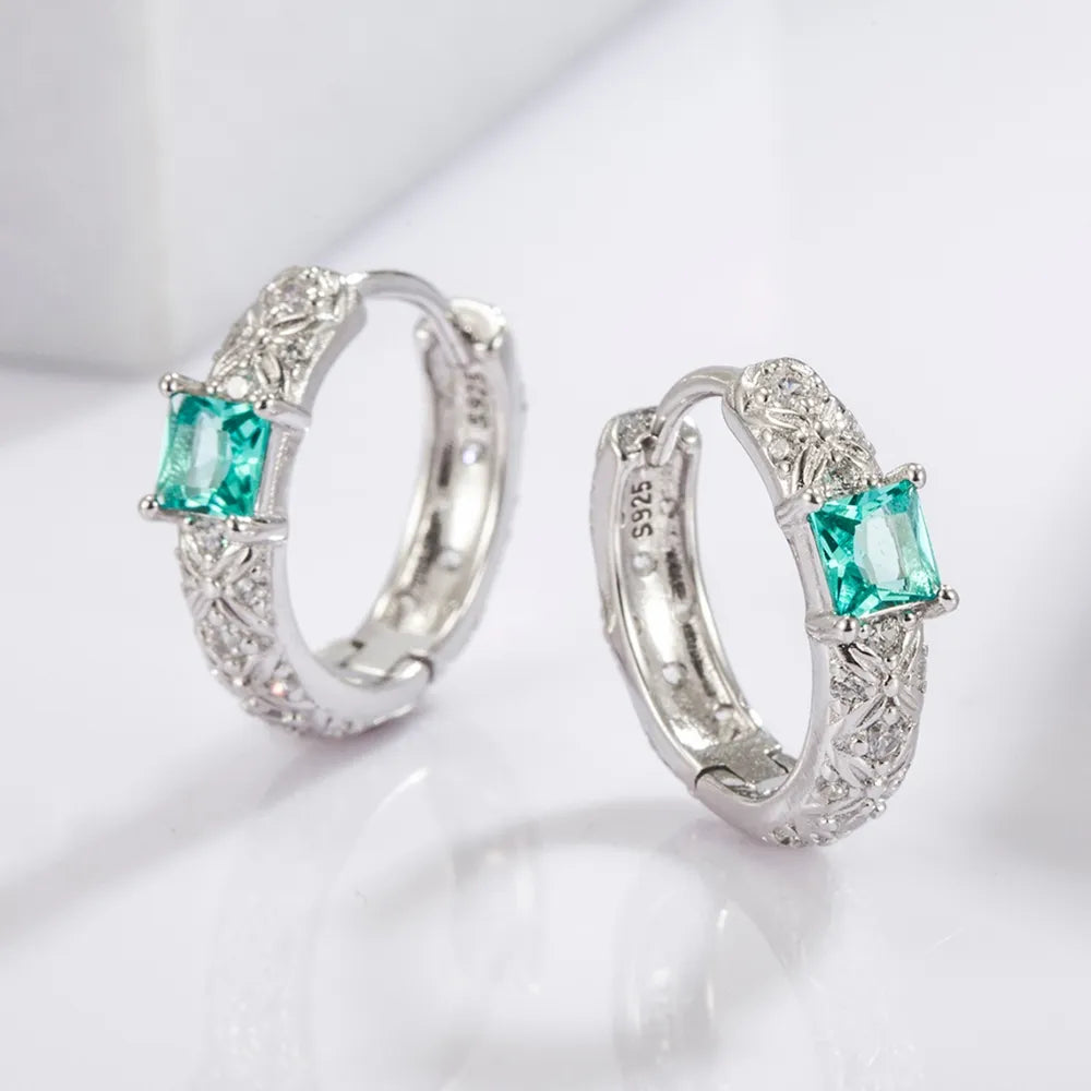 Boucles d’Oreilles Élégance Quotidienne – Argent 925 Plaqué Platine