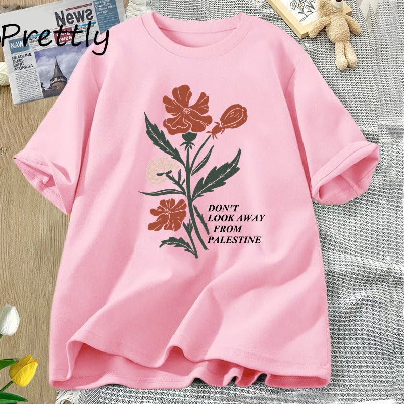 T-shirt Résistance Fleurie