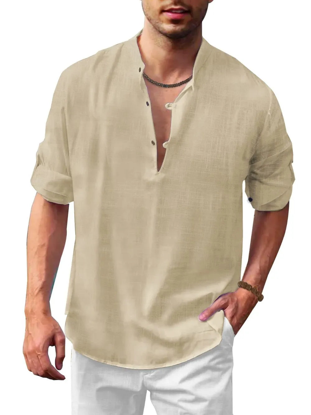 JADEN – Chemise Longue en Lin