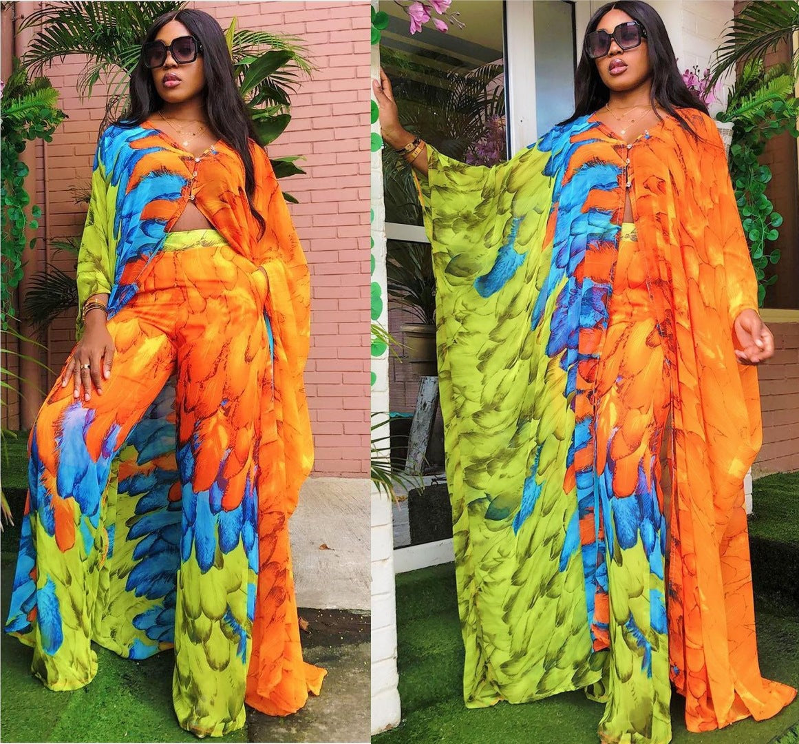 LAYANA – Ensemble Fluide Deux Pièces Chiffon