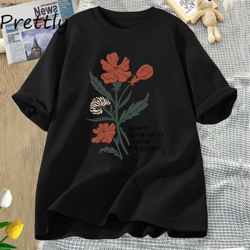 T-shirt Résistance Fleurie