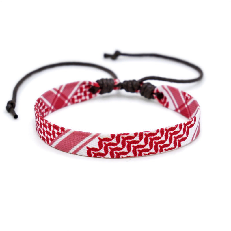 AHIR – Bracelet Tissé Inspiration Keffieh