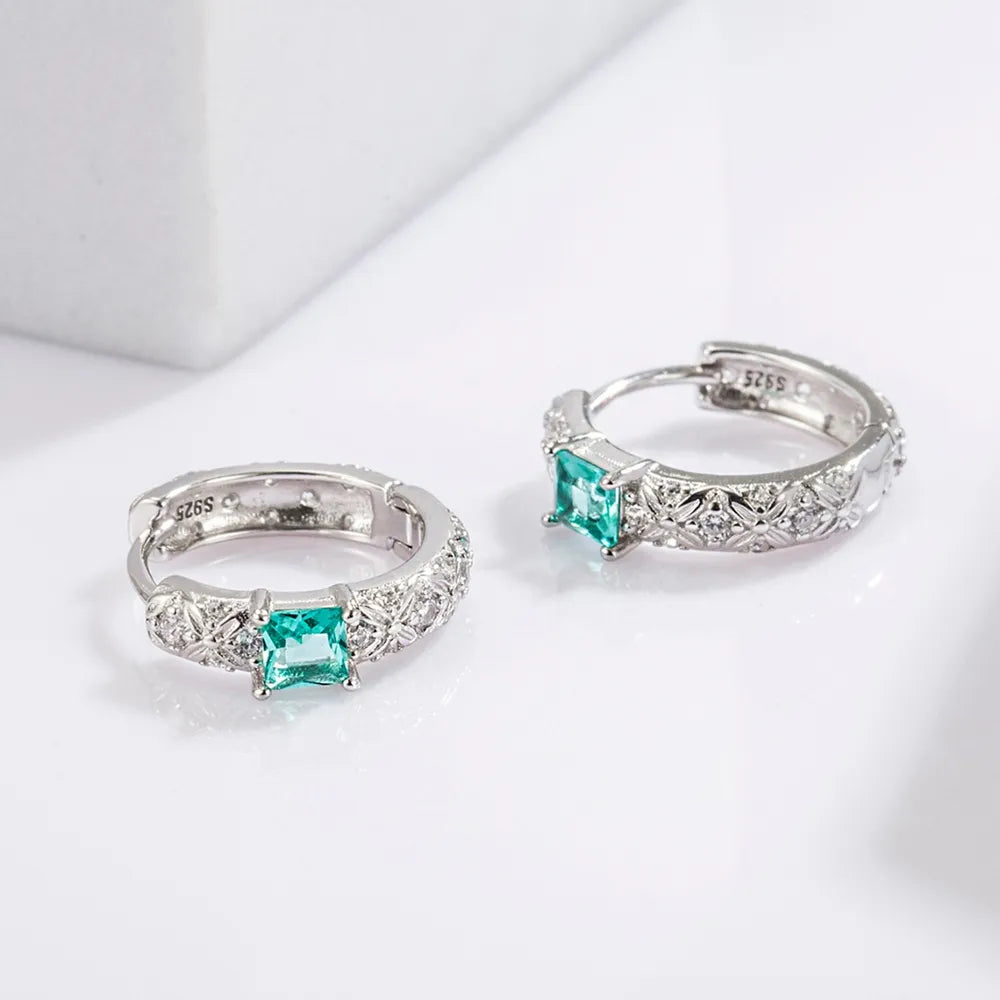 Boucles d’Oreilles Élégance Quotidienne – Argent 925 Plaqué Platine