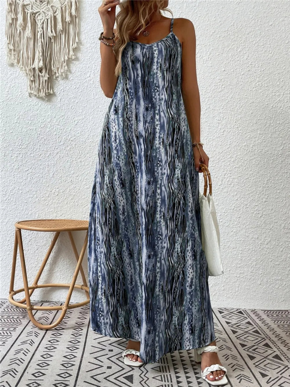 RIVKA – Robe Longue à Bretelles