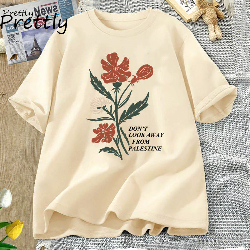 T-shirt Résistance Fleurie