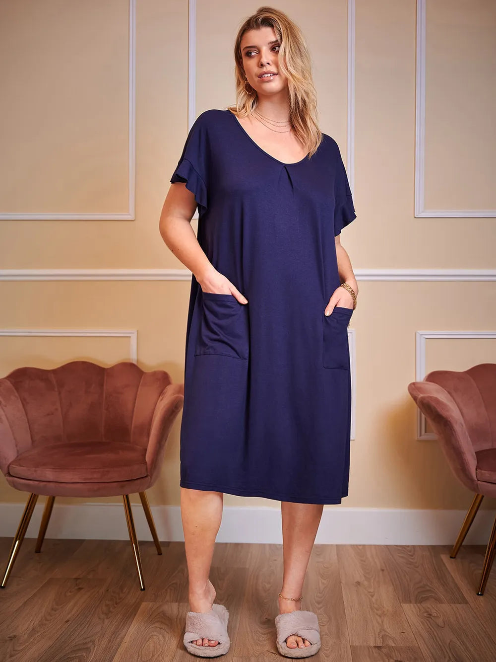 MALEN – Robe Décontractée Grande Taille avec Poches