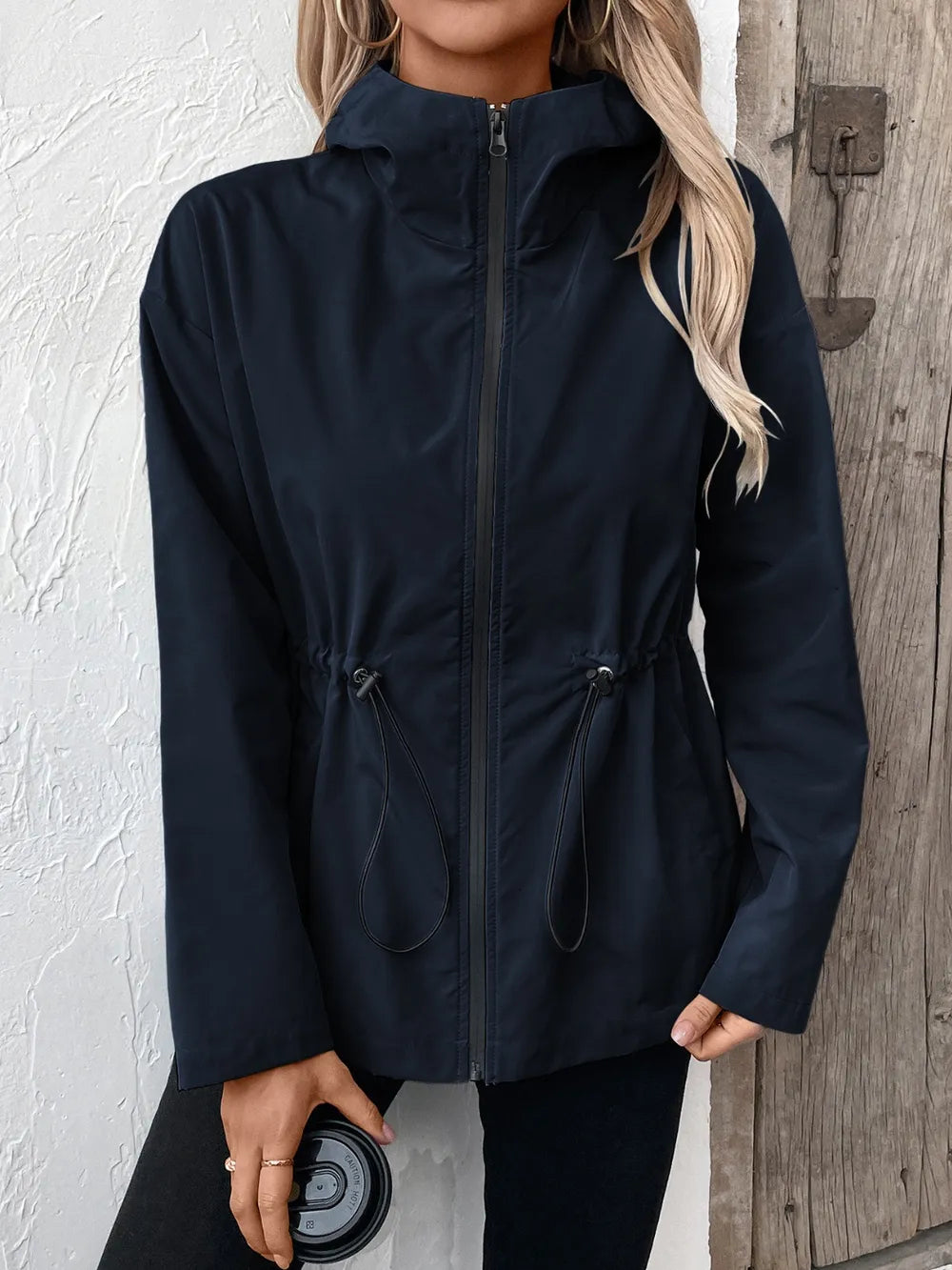 INAYA – Veste Décontractée à Capuche et Cordon