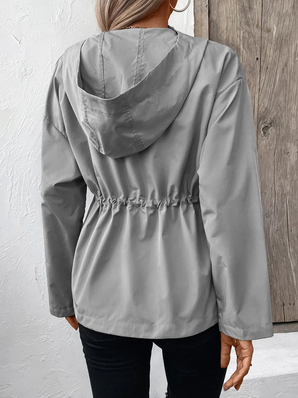INAYA – Veste Décontractée à Capuche et Cordon
