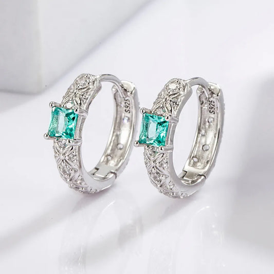 Boucles d’Oreilles Élégance Quotidienne – Argent 925 Plaqué Platine