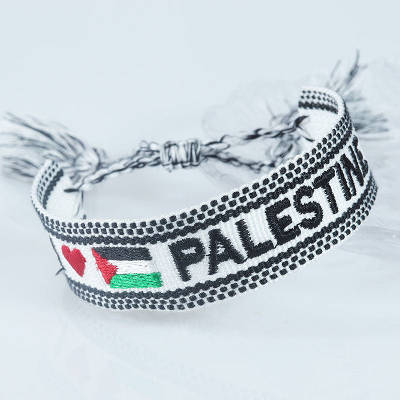 AMARA – Bracelet Brodé Palestine