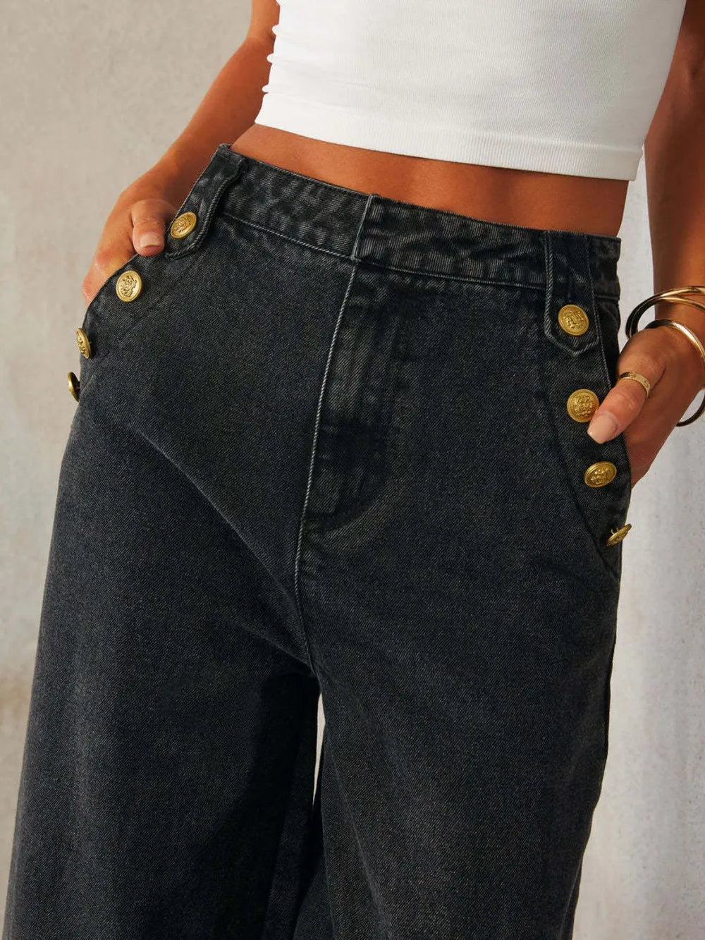 IRINA – Jean Taille Haute Coupe Large