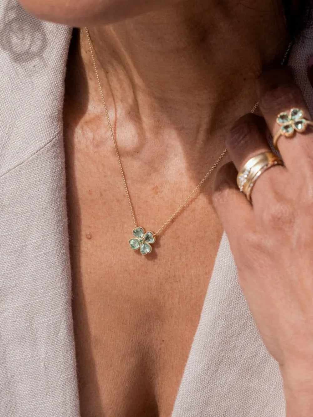 Collier Trèfle Porte-Bonheur