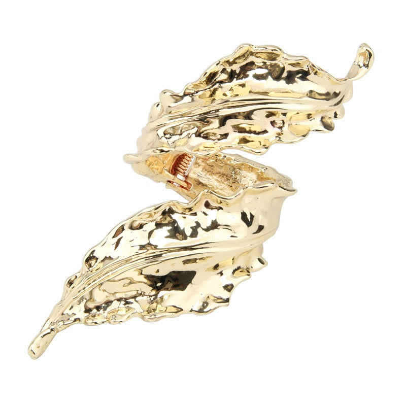 NYSSA – Bracelet feuille enroulée