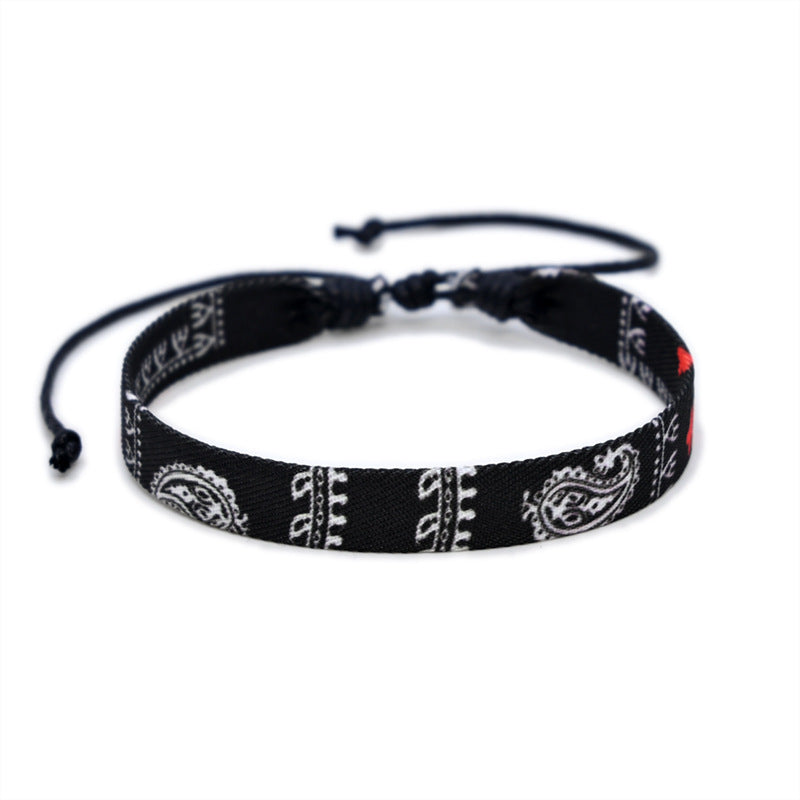 AHIR – Bracelet Tissé Inspiration Keffieh