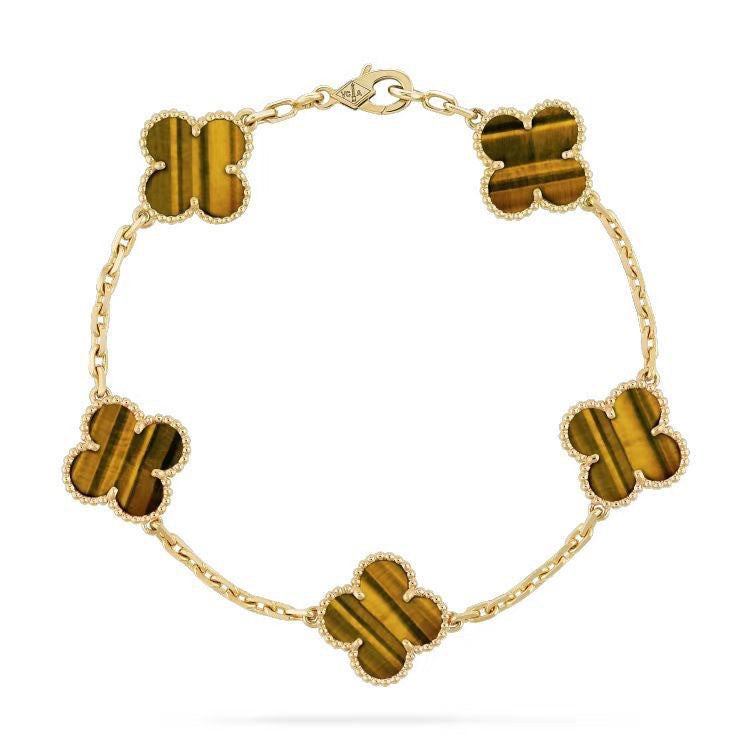 ELYA – Bracelet trèfle doré