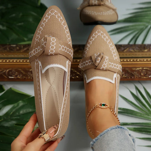 Ballerines élégantes à nœud