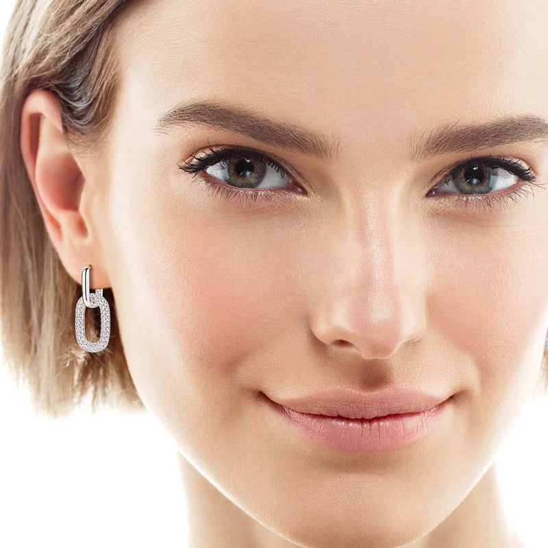 Boucles d’Oreilles Éclat Duo – Moissanite 2.16 ct en Argent 925