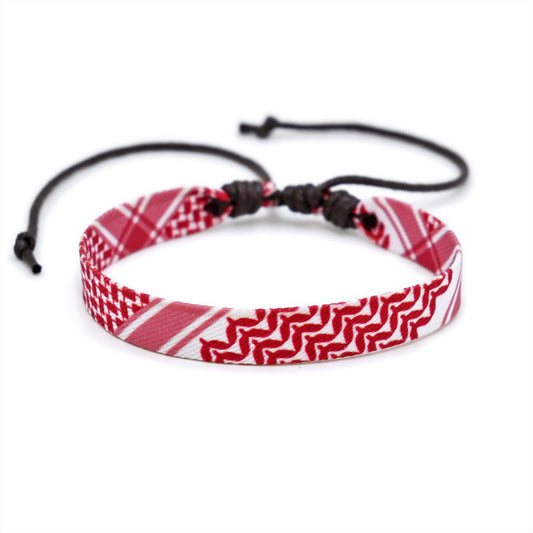 AHIR – Bracelet Tissé Inspiration Keffieh