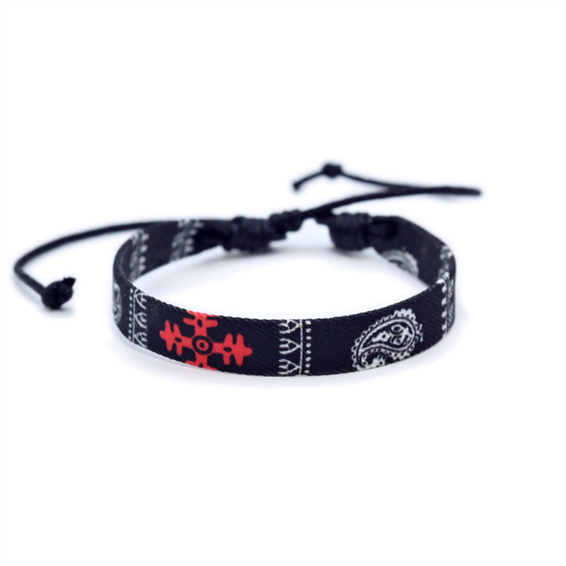 AHIR – Bracelet Tissé Inspiration Keffieh