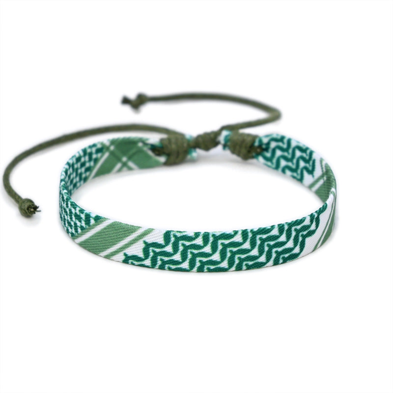 AHIR – Bracelet Tissé Inspiration Keffieh