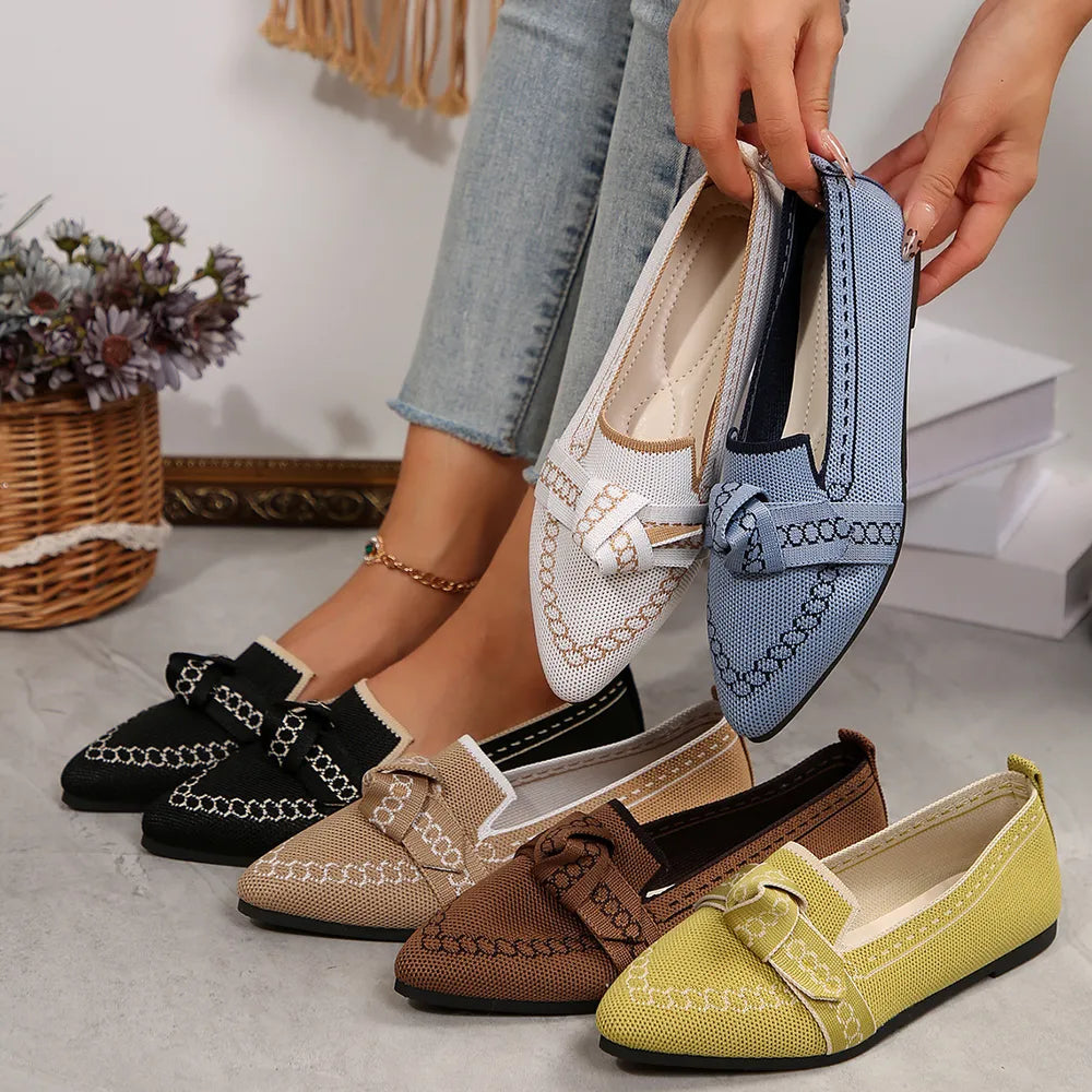Ballerines élégantes à nœud