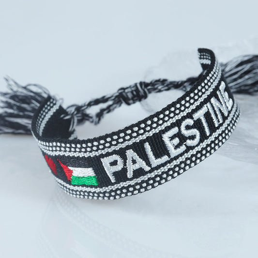 AMARA – Bracelet Brodé Palestine