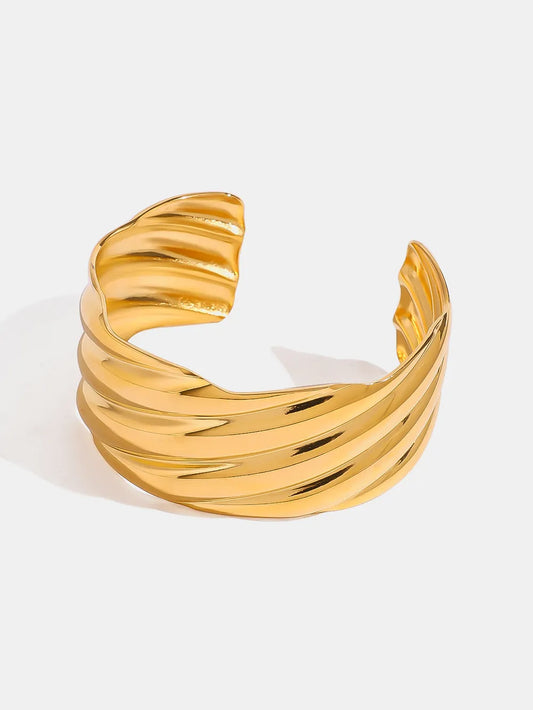 AYRA – Bracelet ouverte plaquée or 18K