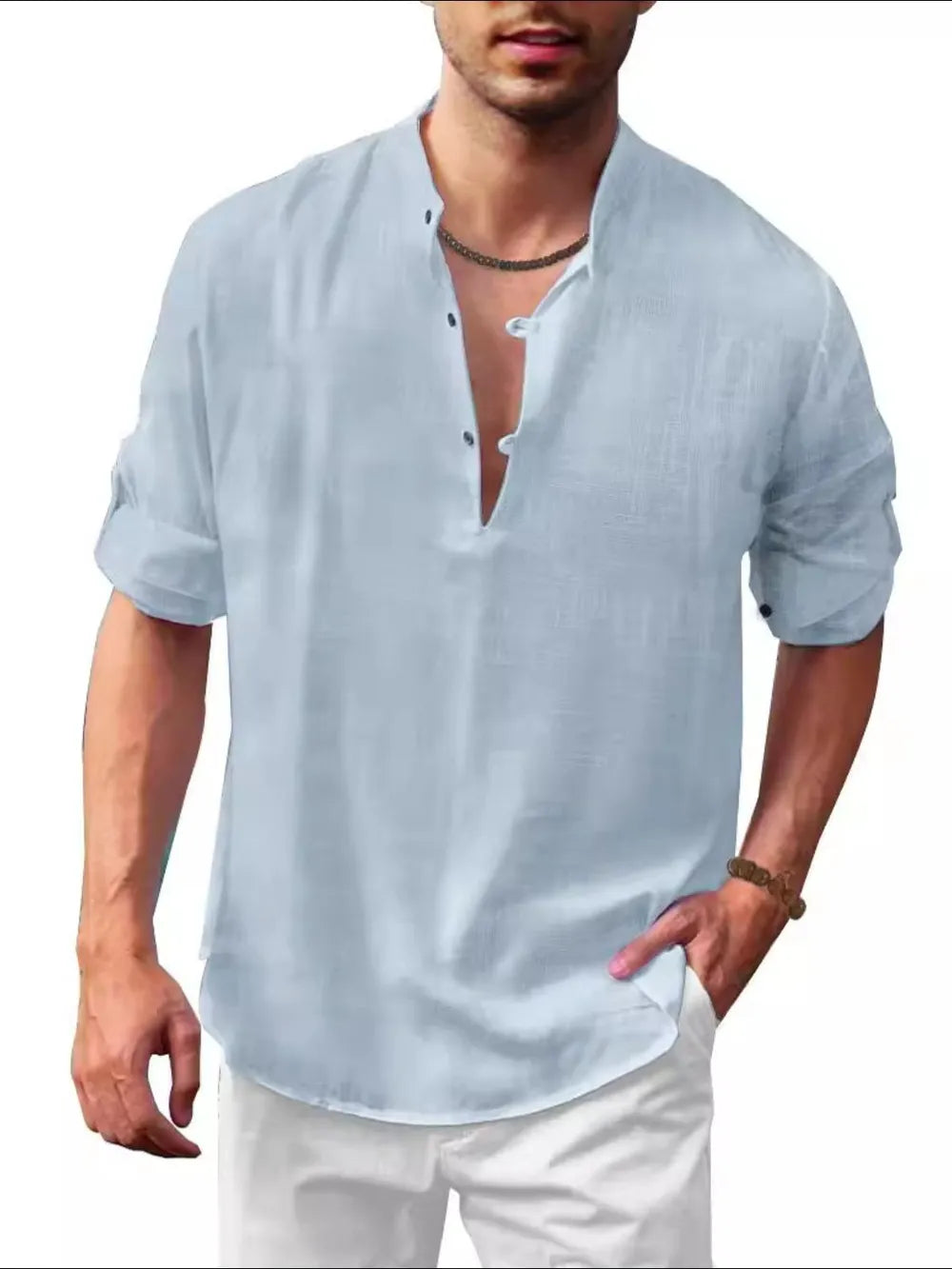 JADEN – Chemise Longue  en Lin