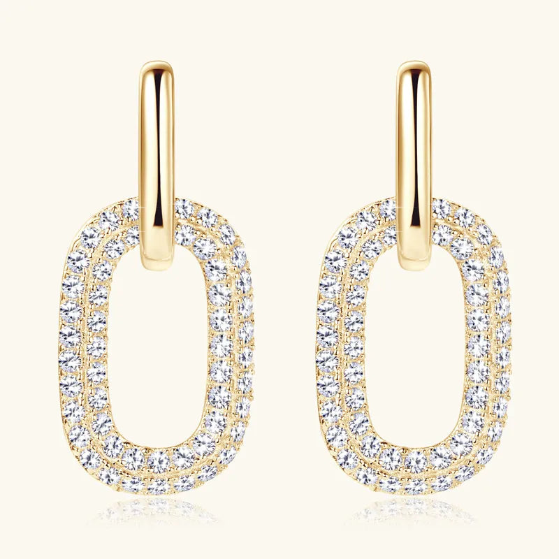 Boucles d’Oreilles Éclat Duo – Moissanite 2.16 ct en Argent 925