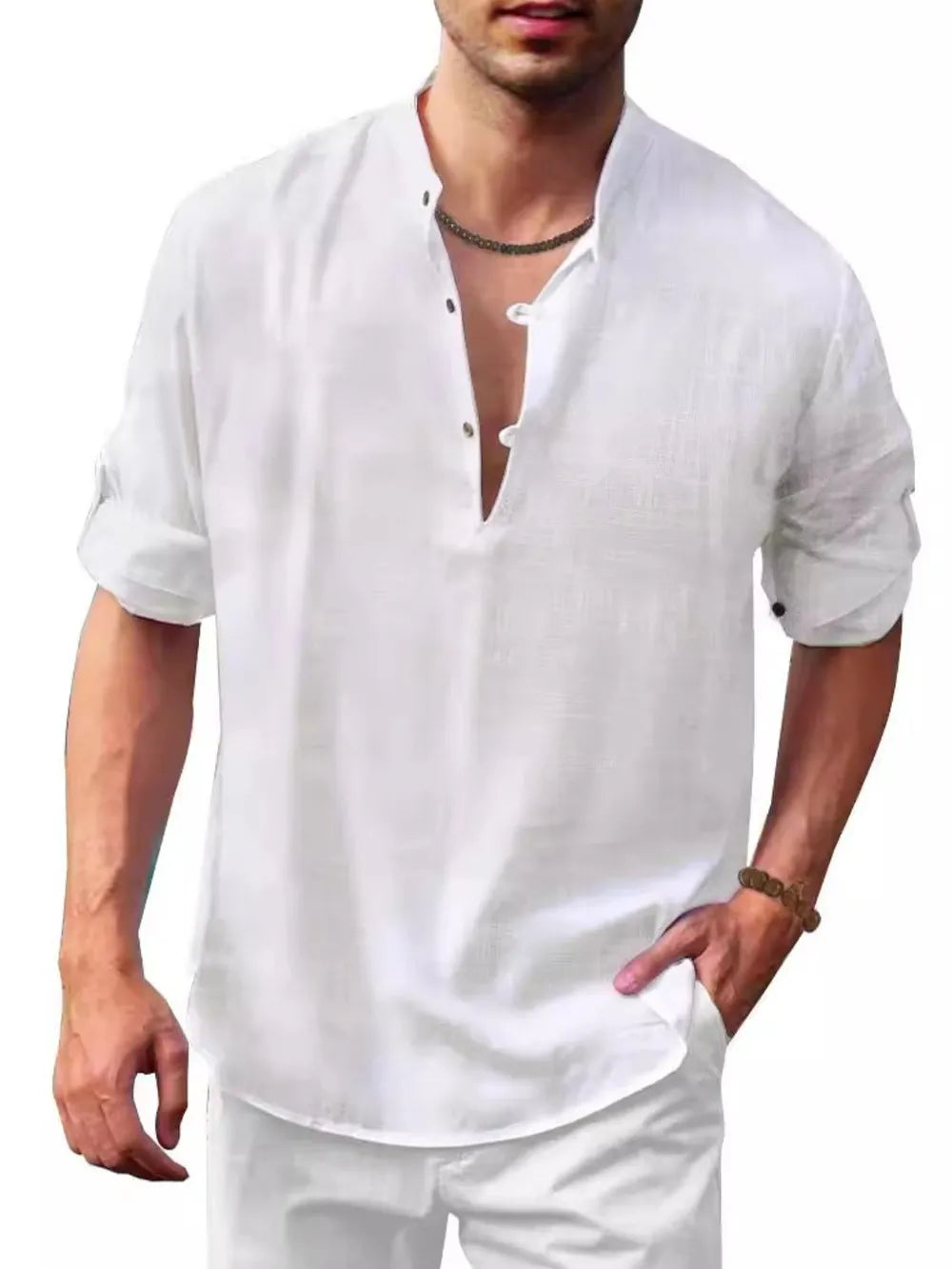 JADEN – Chemise Longue  en Lin